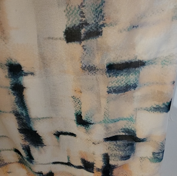 Pink Blue Print RW&CO dress size 8 - Picture 3 of 4